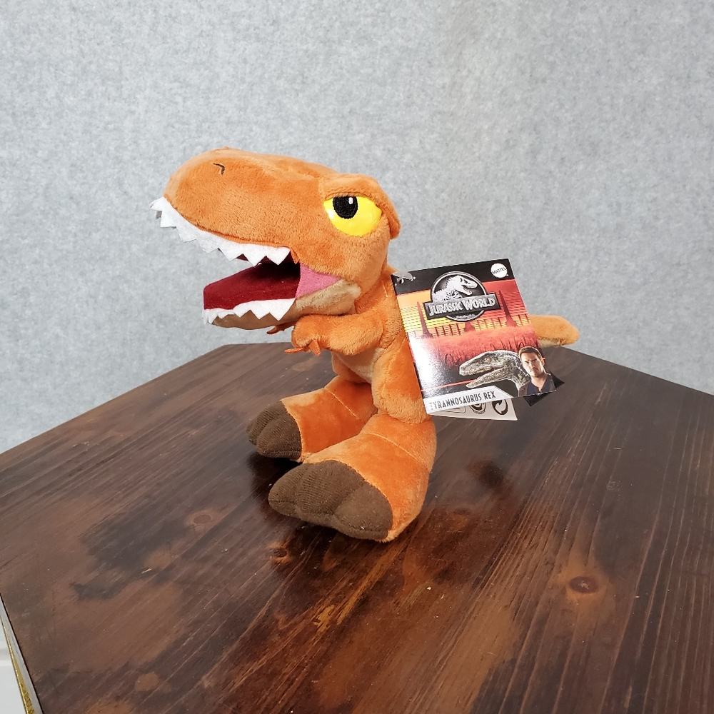 Jurassic World 10" Dinosaur TYRANNOSAURUS REX Stuffed Plush Toy New T-Rex - Picture 1 of 6